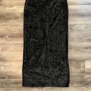 Kimchi Blue Black Velvet Pencil Skirt